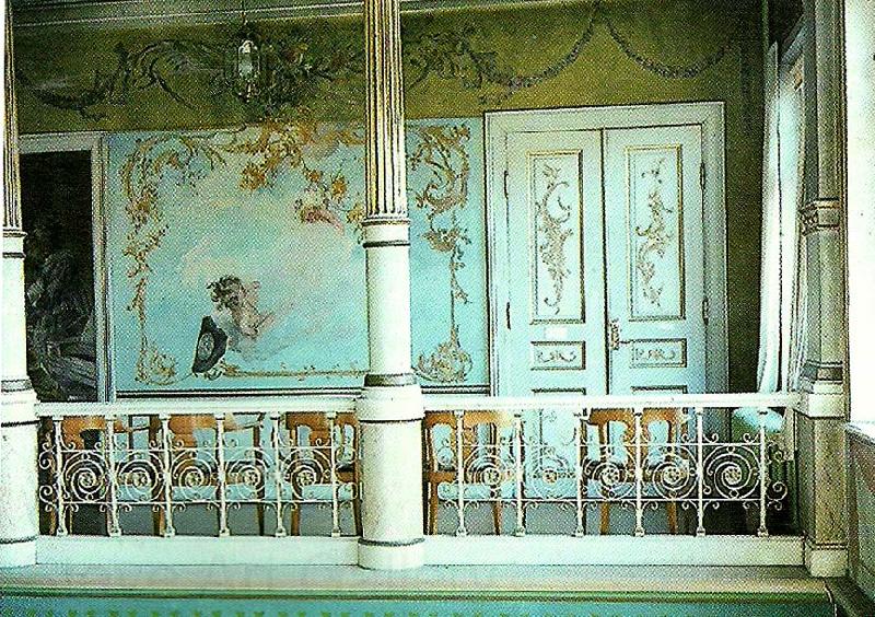 Carl Larsson goteborgs grundlaggning pa oversta trapplanet Germany oil painting art